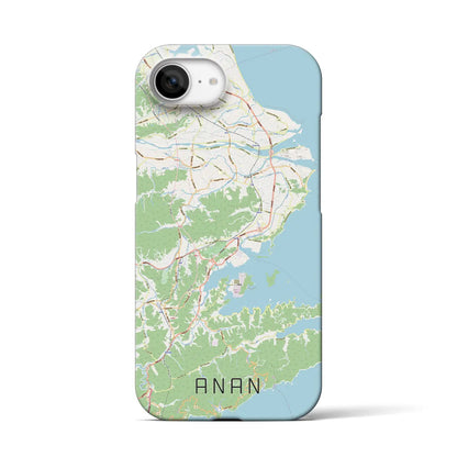 【阿南（徳島県）】地図柄iPhoneケース（バックカバータイプ）