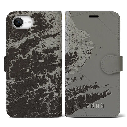 【阿南（徳島県）】地図柄iPhoneケース（手帳タイプ）