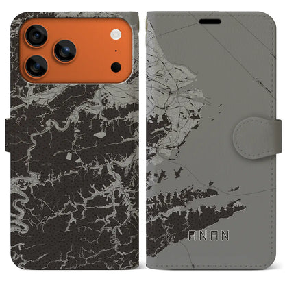 【阿南（徳島県）】地図柄iPhoneケース（手帳タイプ）