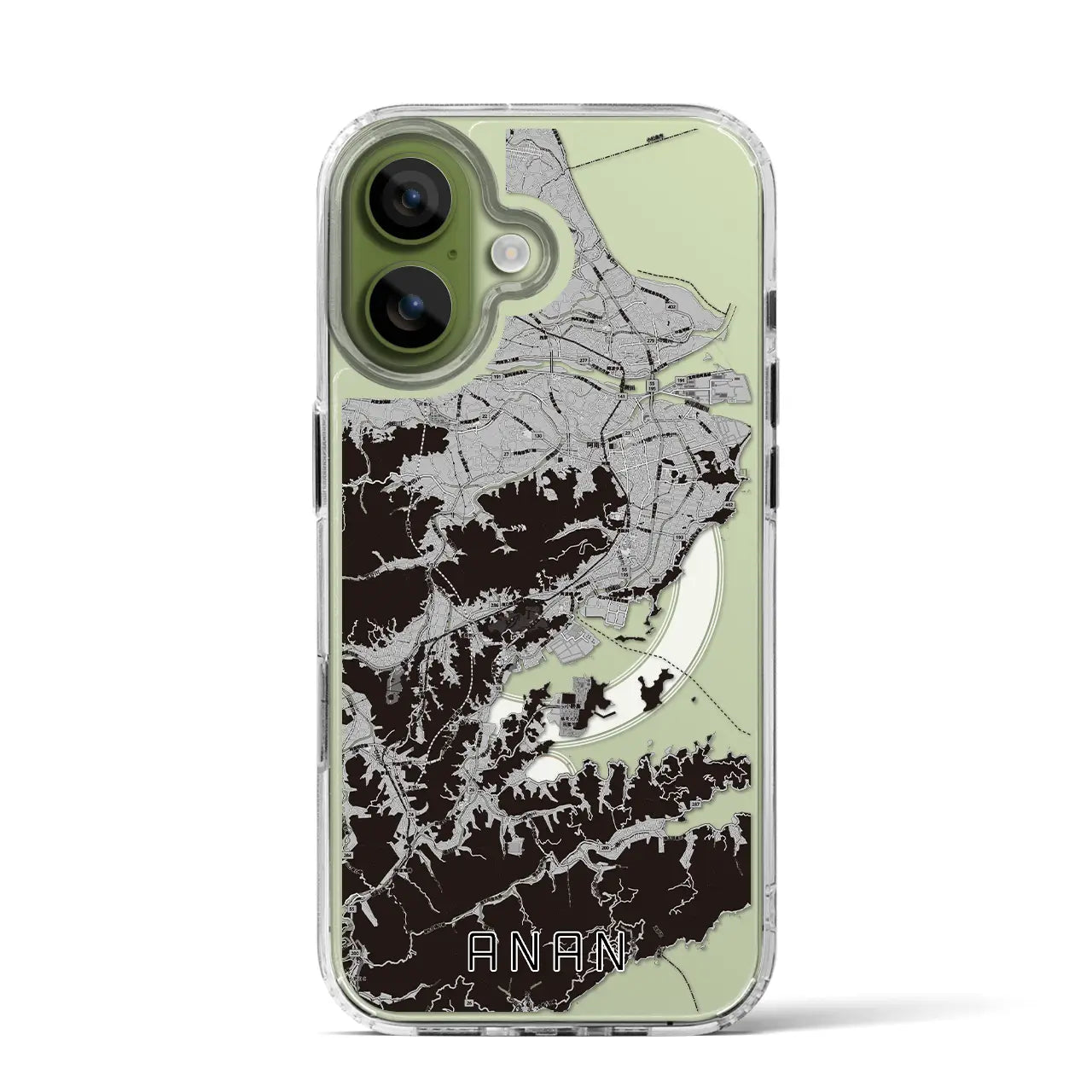 【阿南（徳島県）】地図柄iPhoneケース（MagSafeタイプ）