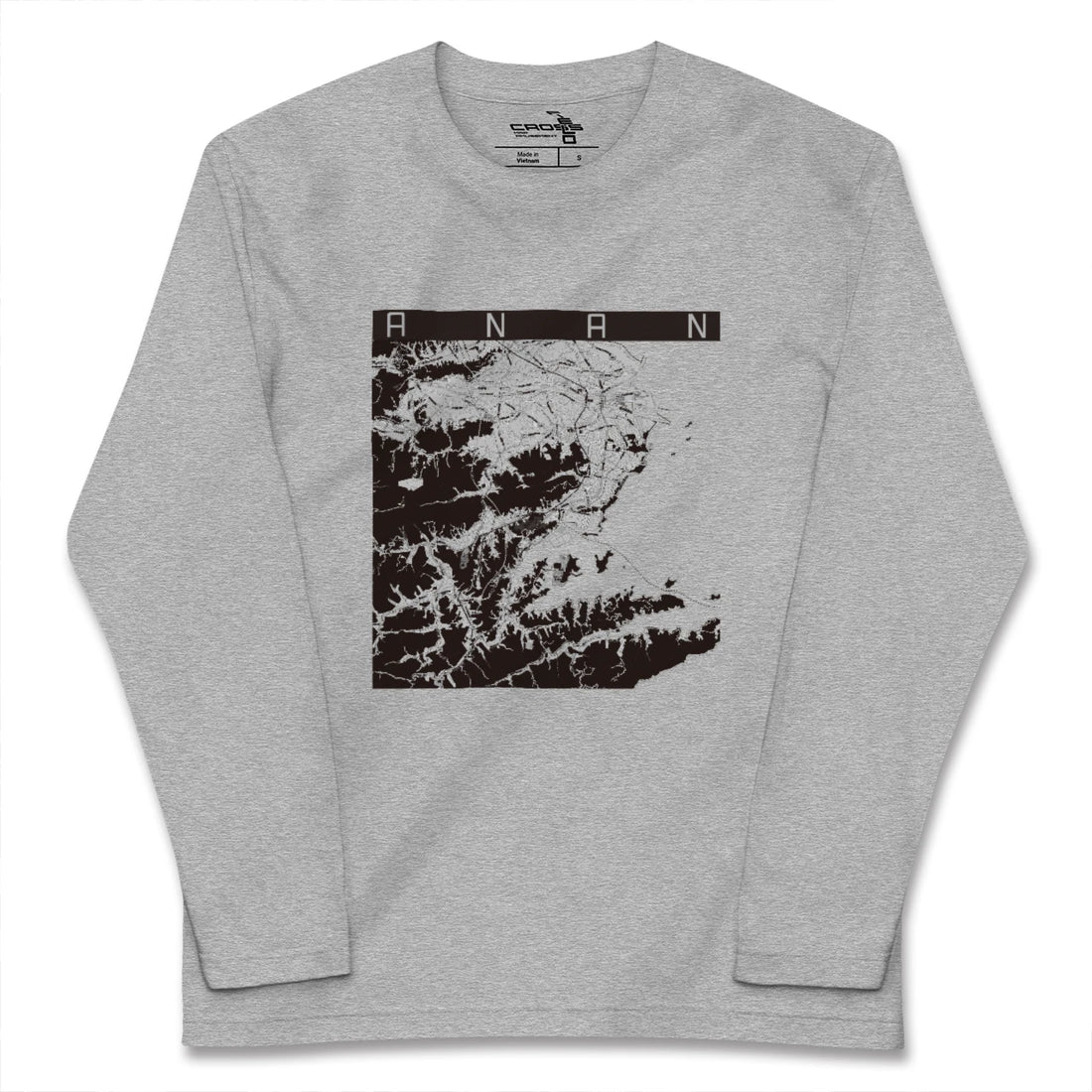 【阿南（徳島県）】地図柄ロングスリーブTシャツ
