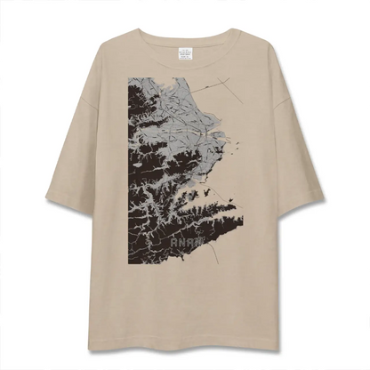 【阿南（徳島県）】地図柄ビッグシルエットTシャツ
