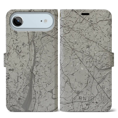 【安城（愛知県）】地図柄iPhoneケース（手帳タイプ）