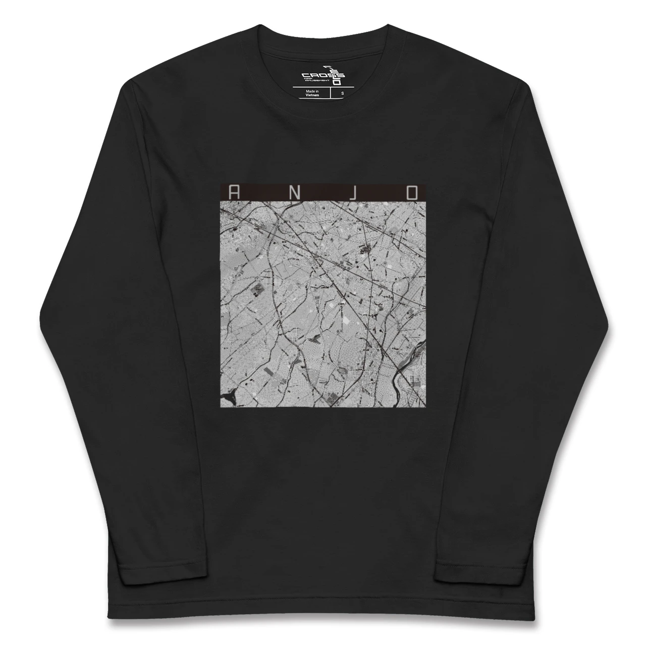 【安城（愛知県）】地図柄ロングスリーブTシャツ