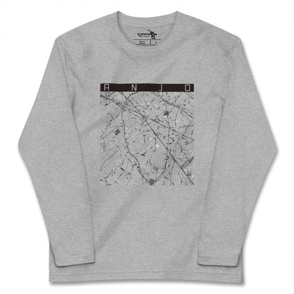 【安城（愛知県）】地図柄ロングスリーブTシャツ