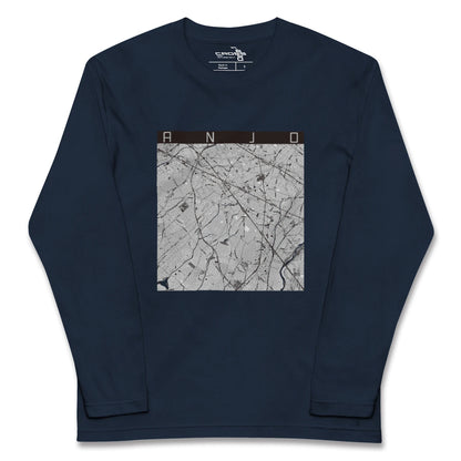 【安城（愛知県）】地図柄ロングスリーブTシャツ
