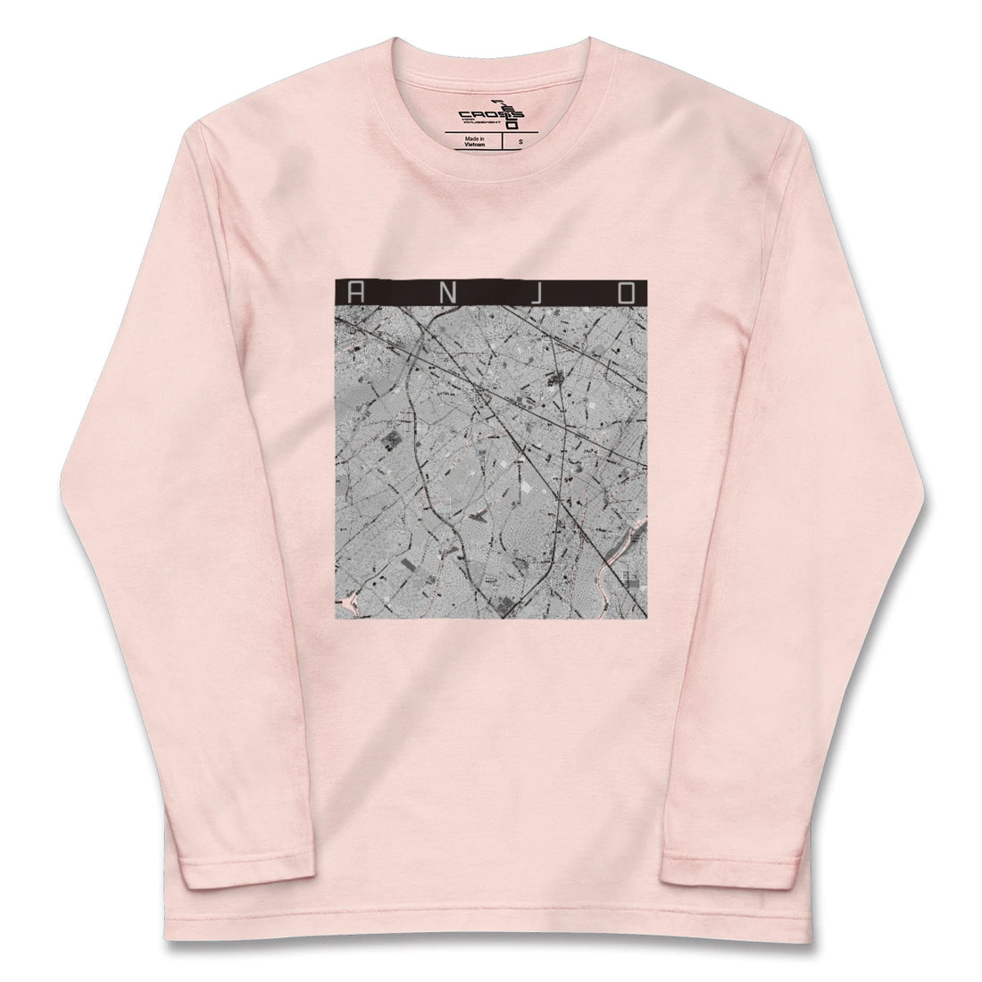 【安城（愛知県）】地図柄ロングスリーブTシャツ
