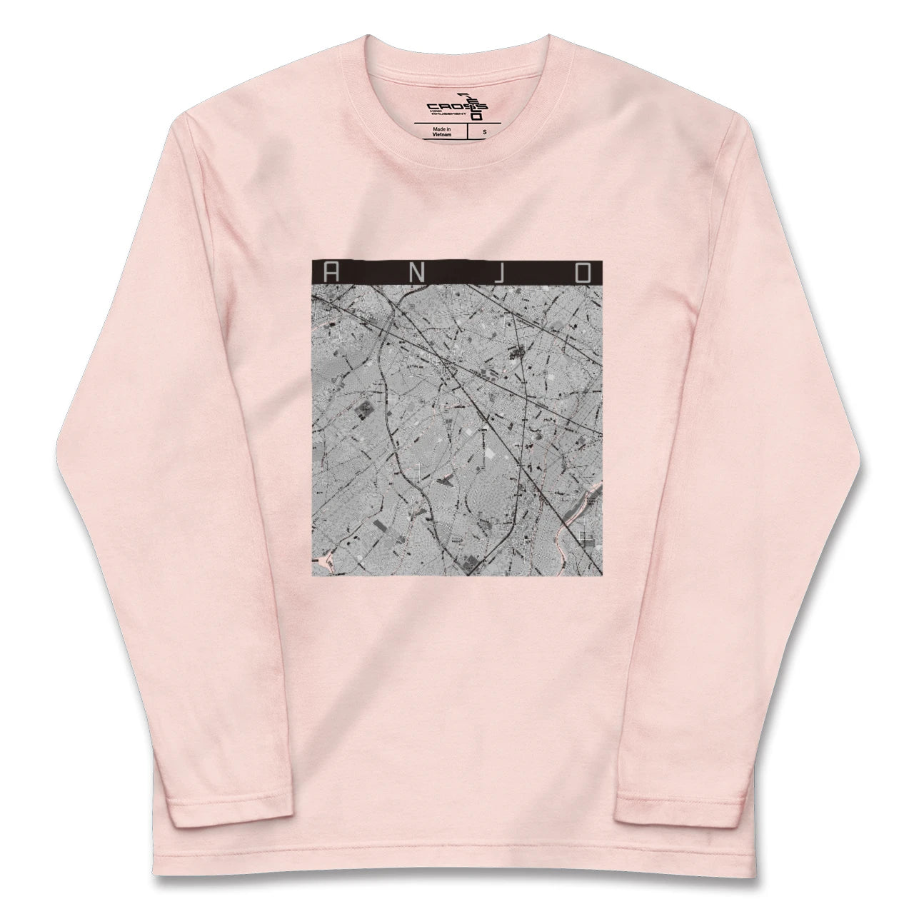 【安城（愛知県）】地図柄ロングスリーブTシャツ
