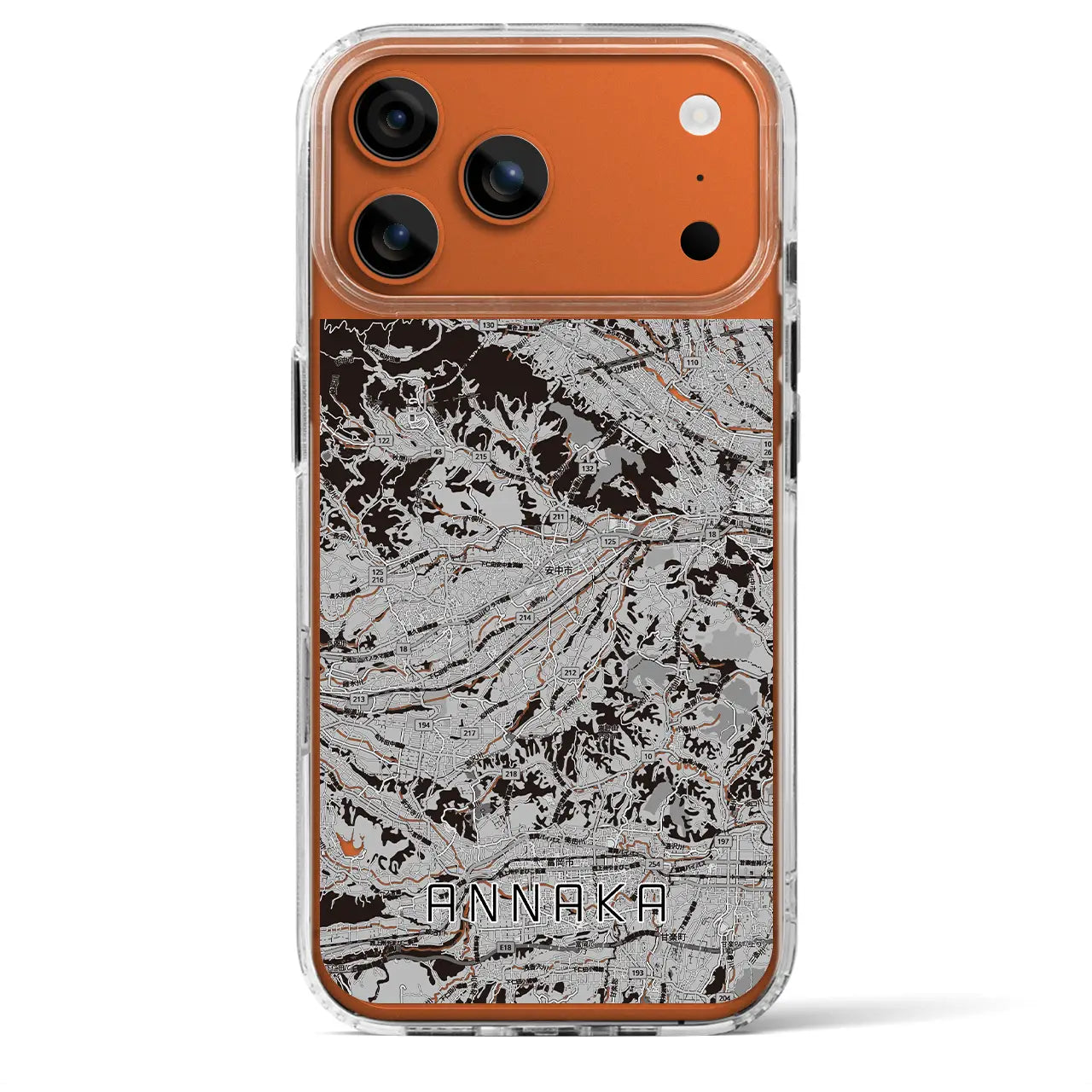 【安中（群馬県）】地図柄iPhoneケース（MagSafeタイプ）