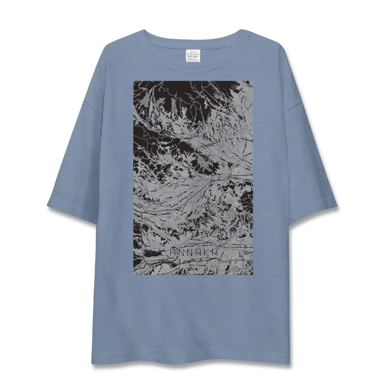 【安中（群馬県）】地図柄ビッグシルエットTシャツ