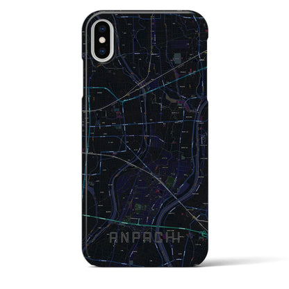 【安八（岐阜県）】地図柄iPhoneケース（バックカバータイプ）