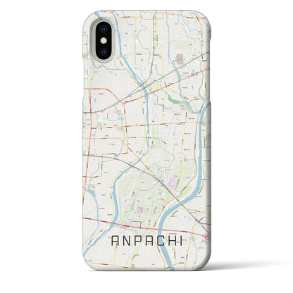 【安八（岐阜県）】地図柄iPhoneケース（バックカバータイプ）