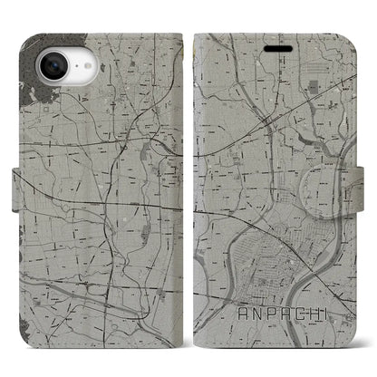 【安八（岐阜県）】地図柄iPhoneケース（手帳タイプ）