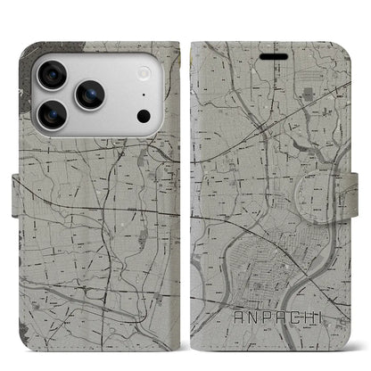 【安八（岐阜県）】地図柄iPhoneケース（手帳タイプ）