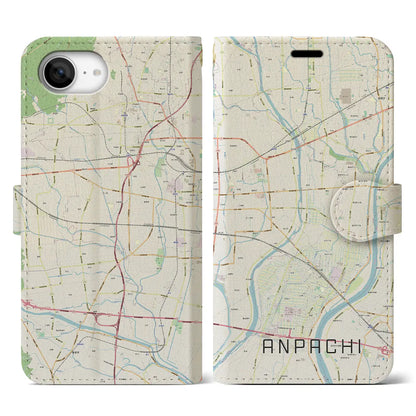 【安八（岐阜県）】地図柄iPhoneケース（手帳タイプ）