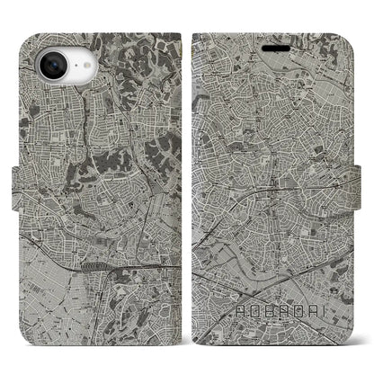 【青葉台（神奈川県）】地図柄iPhoneケース（手帳タイプ）