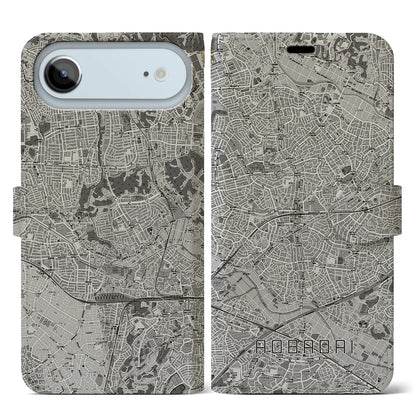 【青葉台（神奈川県）】地図柄iPhoneケース（手帳タイプ）