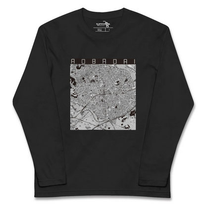 【青葉台（神奈川県）】地図柄ロングスリーブTシャツ