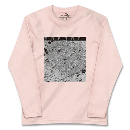 【青葉台（神奈川県）】地図柄ロングスリーブTシャツ