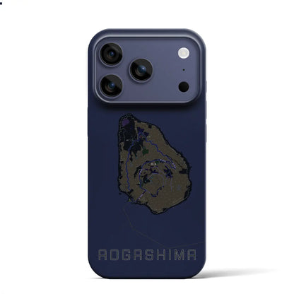 【青ヶ島（東京都）】地図柄iPhoneケース（バックカバータイプ）