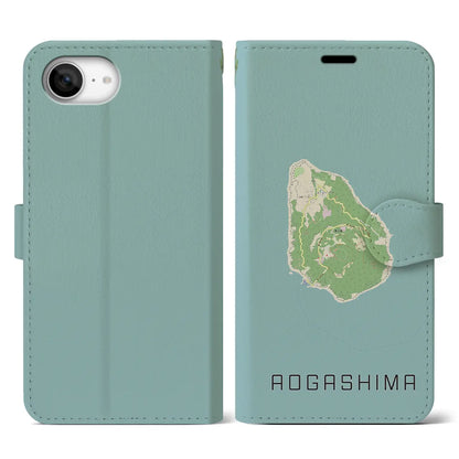 【青ヶ島（東京都）】地図柄iPhoneケース（手帳タイプ）