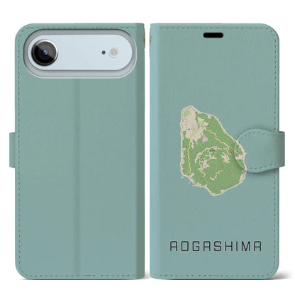 【青ヶ島（東京都）】地図柄iPhoneケース（手帳タイプ）