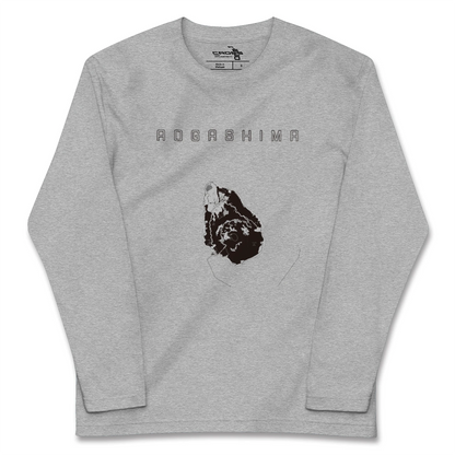 【青ヶ島（東京都）】地図柄ロングスリーブTシャツ