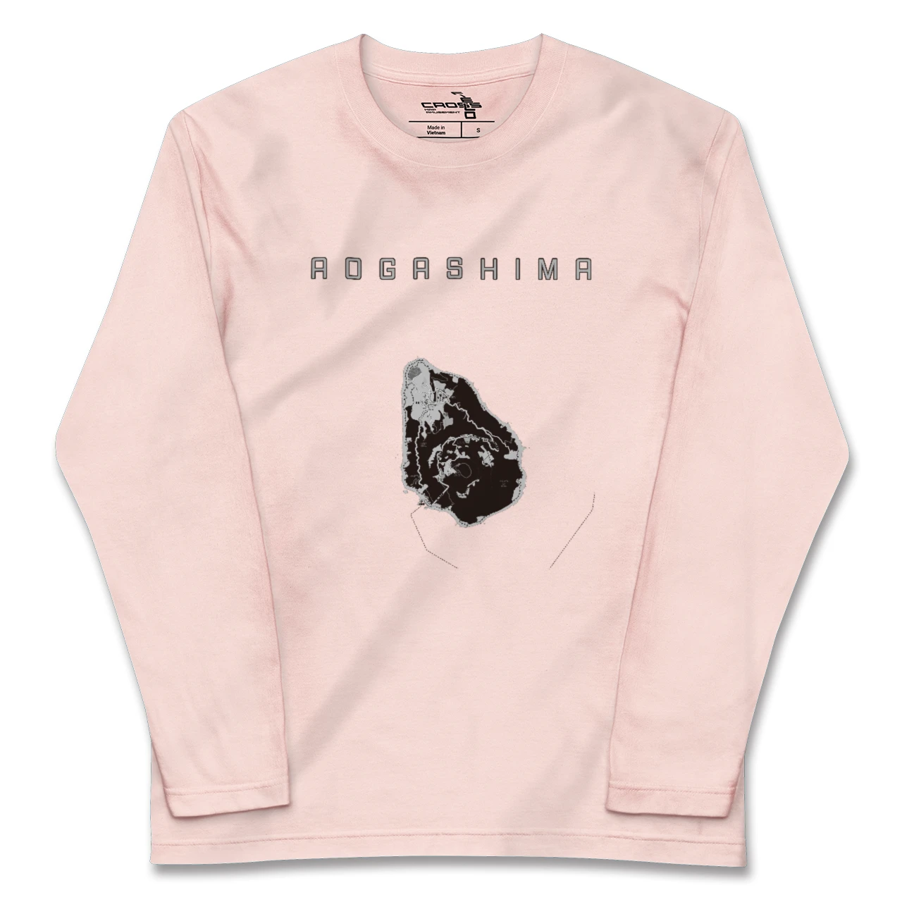【青ヶ島（東京都）】地図柄ロングスリーブTシャツ