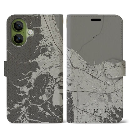 【青森2（青森県）】地図柄iPhoneケース（手帳タイプ）