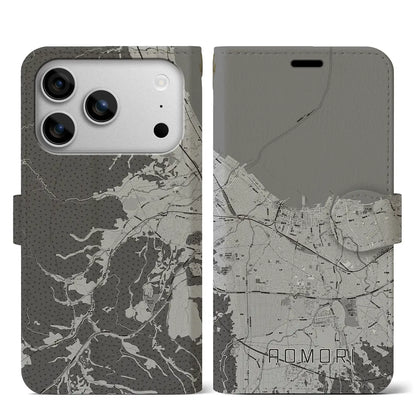 【青森2（青森県）】地図柄iPhoneケース（手帳タイプ）