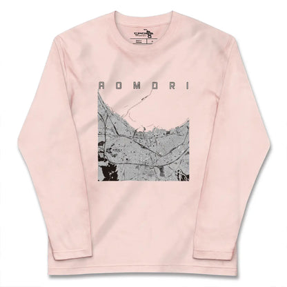【青森2（青森県）】地図柄ロングスリーブTシャツ