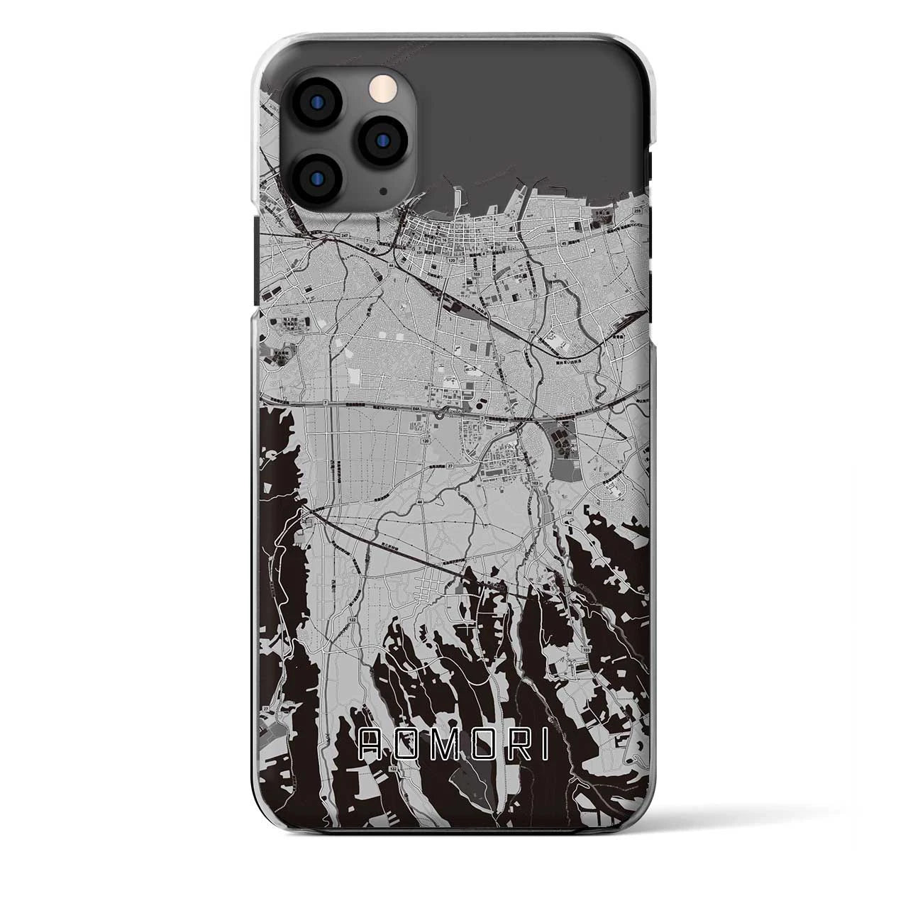 【青森（青森県）】地図柄iPhoneケース（クリアタイプ）