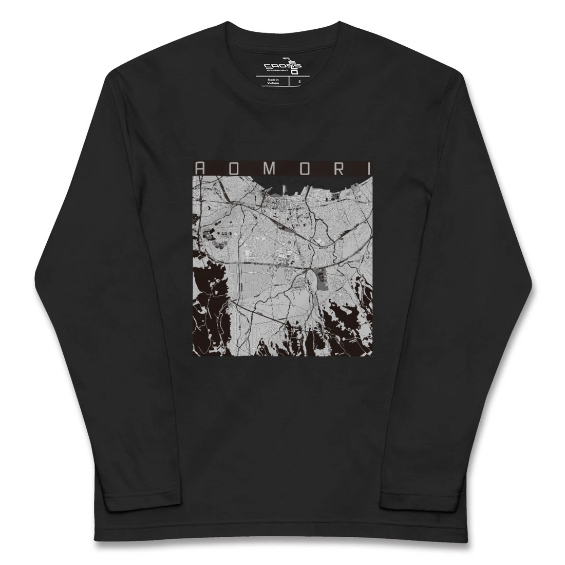 【青森（青森県）】地図柄ロングスリーブTシャツ