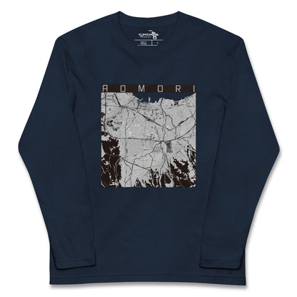 【青森（青森県）】地図柄ロングスリーブTシャツ