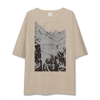 【青森（青森県）】地図柄ビッグシルエットTシャツ