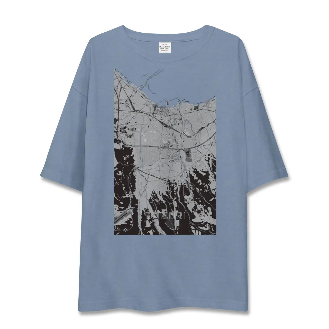 【青森（青森県）】地図柄ビッグシルエットTシャツ