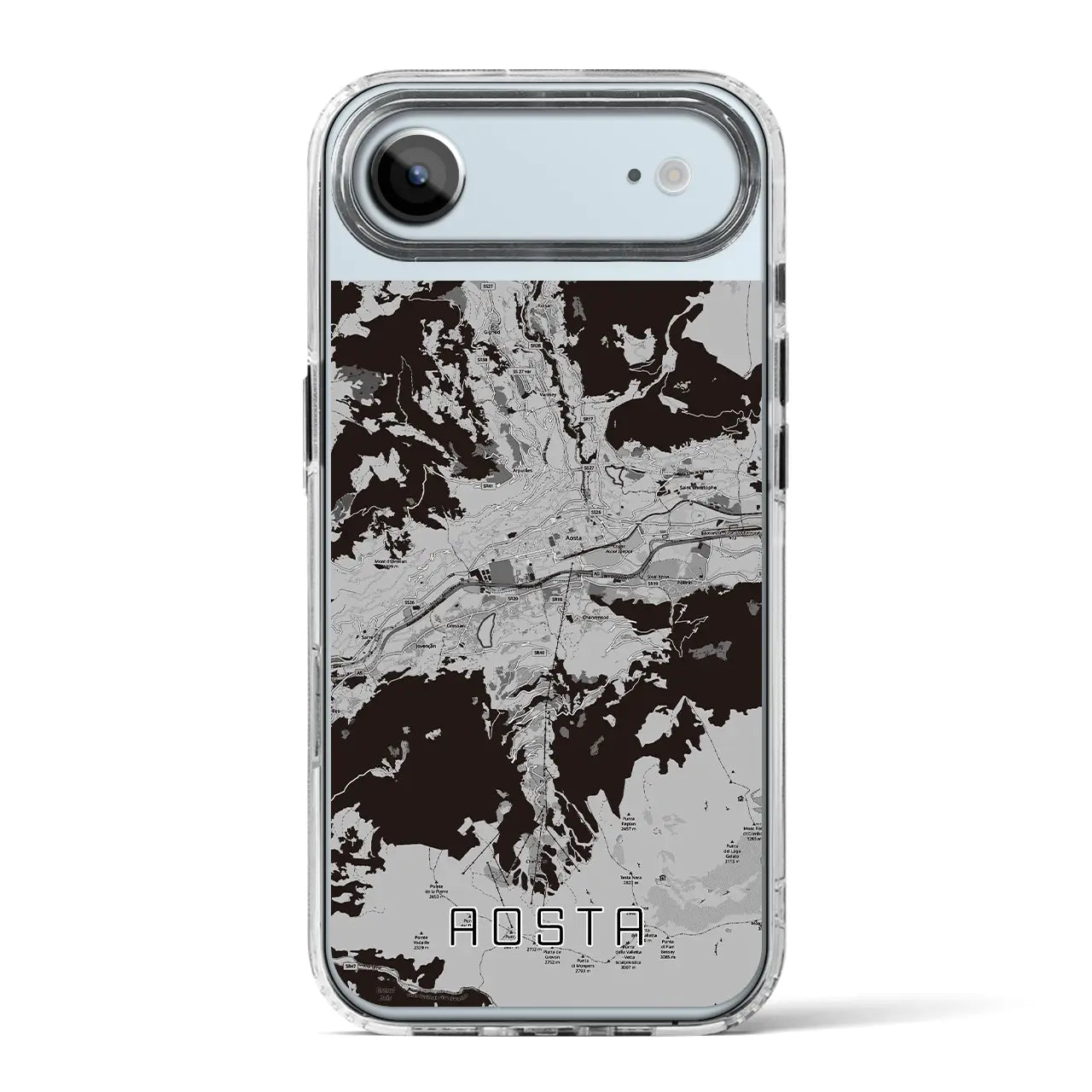 【アオスタ（イタリア）】地図柄iPhoneケース（MagSafeタイプ）