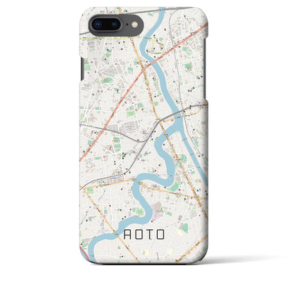 【青砥（東京都）】地図柄iPhoneケース（バックカバータイプ）