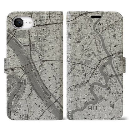 【青砥（東京都）】地図柄iPhoneケース（手帳タイプ）