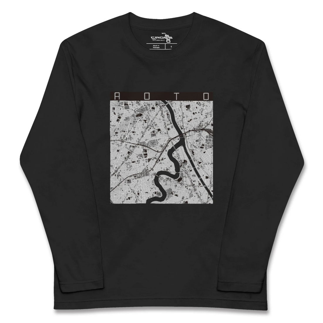 【青砥(東京都)】地図柄ロングスリーブTシャツ