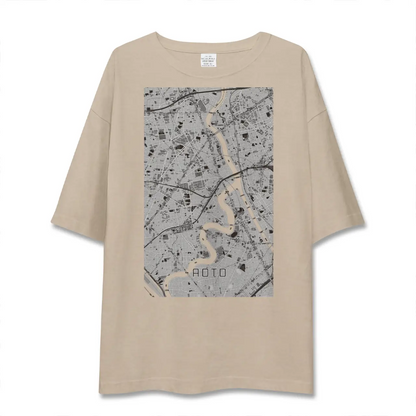 【青砥（東京都）】地図柄ビッグシルエットTシャツ
