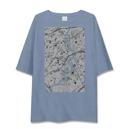 【青砥（東京都）】地図柄ビッグシルエットTシャツ