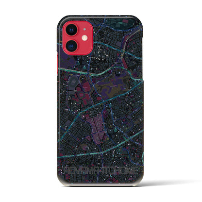 【青山一丁目（東京都）】地図柄iPhoneケース（バックカバータイプ）