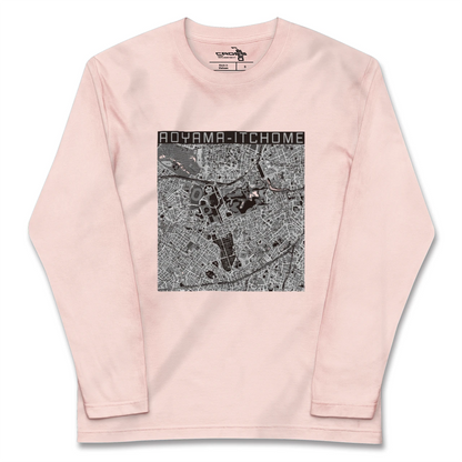 【青山一丁目（東京都）】地図柄ロングスリーブTシャツ