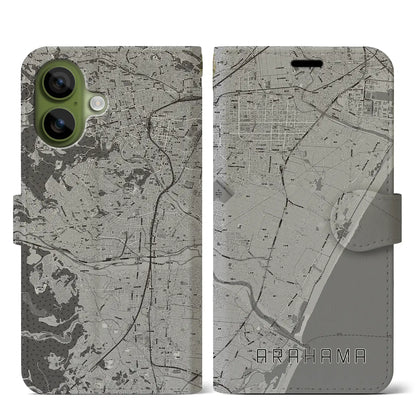 【荒浜（宮城県）】地図柄iPhoneケース（手帳タイプ）