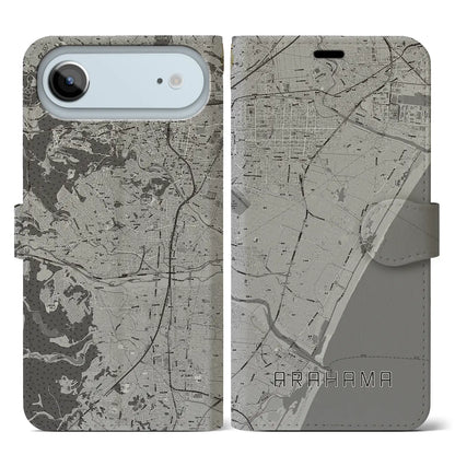 【荒浜（宮城県）】地図柄iPhoneケース（手帳タイプ）