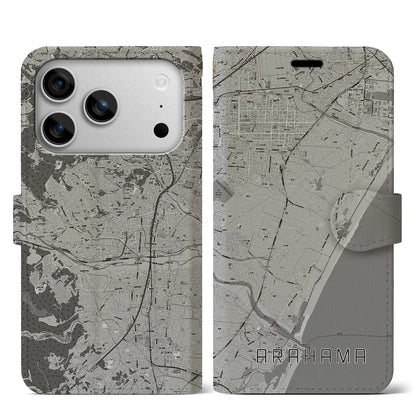 【荒浜（宮城県）】地図柄iPhoneケース（手帳タイプ）