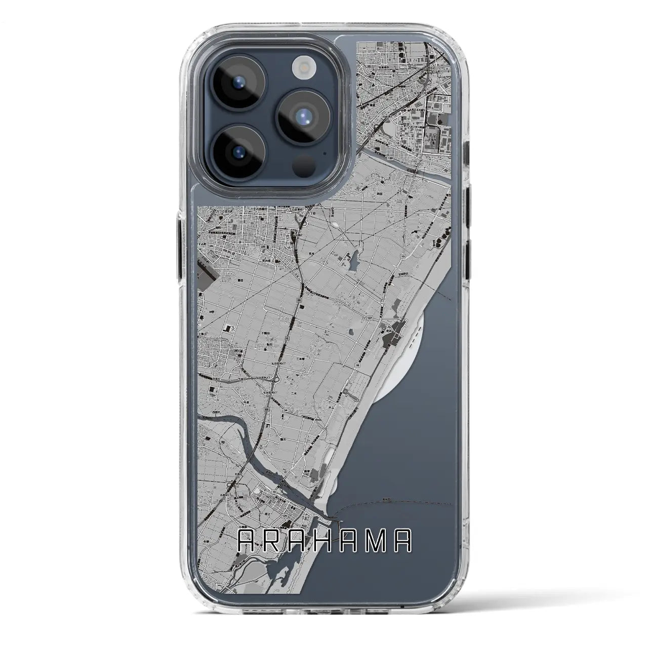 【荒浜（宮城県）】地図柄iPhoneケース（MagSafeタイプ）