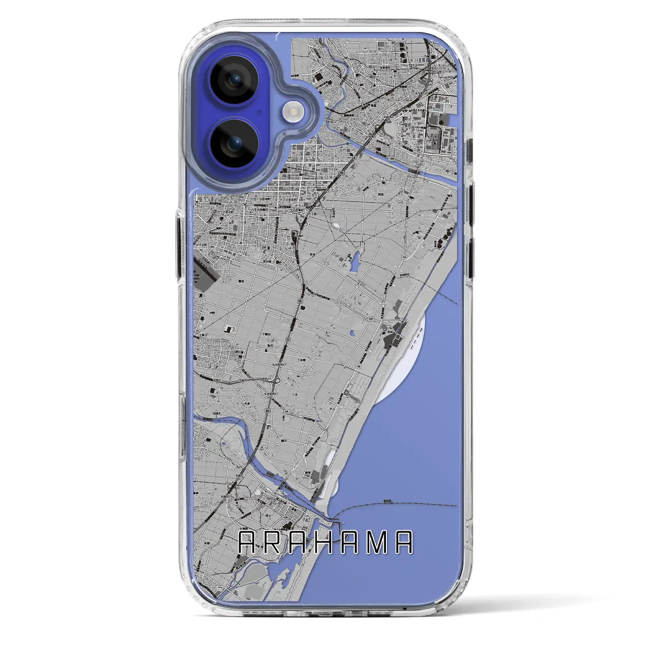 【荒浜（宮城県）】地図柄iPhoneケース（MagSafeタイプ）