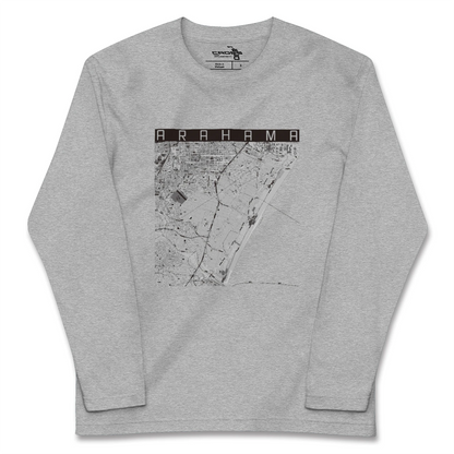 【荒浜（宮城県）】地図柄ロングスリーブTシャツ